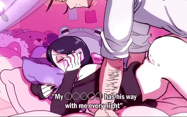 女人下 品夜夜 天美 Straddles close with soft moans in animated goth bliss