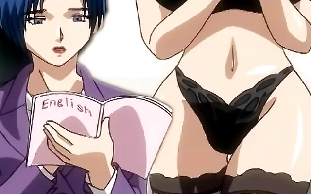 Kitchen seduction with busty anime teacher in uncensored Japanese heat