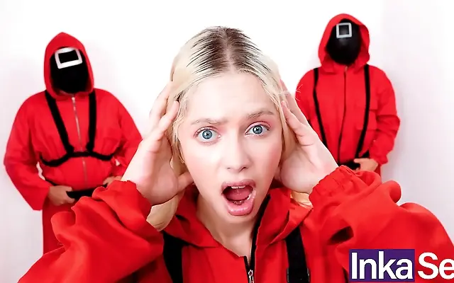 Behind the Velvet Curtain Vivian Lola Brasilera Takes It Hard in Squid Game Parody