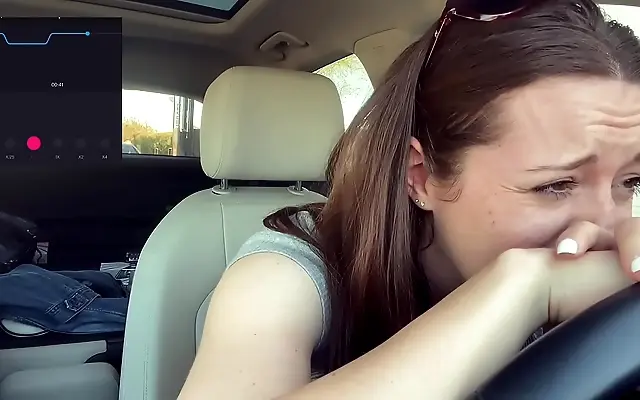 Cumming Hard in the Starbucks Drive Thru Solo