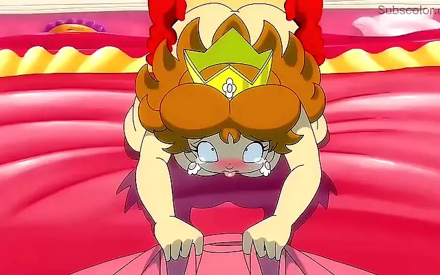 Straddles into passion with peachy lesbian desire in animated bliss