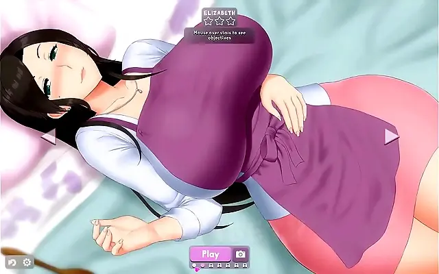 Straddles the gamer girl on the beach undressing a redhead waifu housewife with huge tits