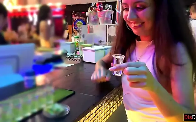 Wild night unfolds with deep anal and messy facial finish near nightclub