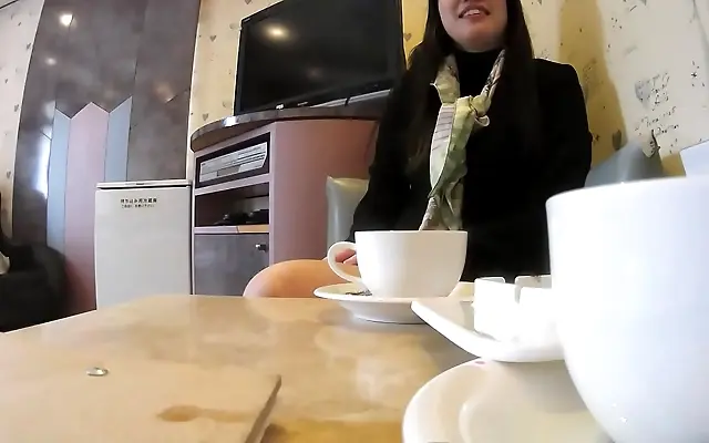 Fucking hard in the office with a mature Japanese woman