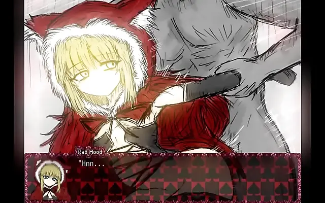 Straddles the Beast Red Riding Hood in Dark Fantasy RPG