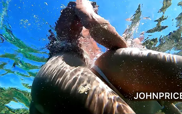 Her Juicy Pussy and Tight Ass in Intense Ocean Anal Fun