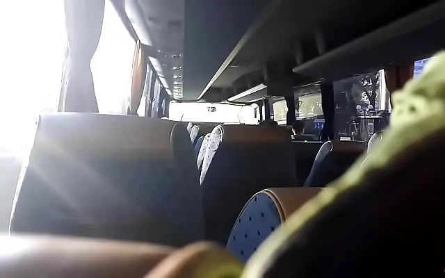 Her Surprise Blowjob on the Bus Left Me Cumming Hard