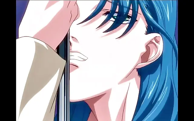 Bus seat handjob leads to public cumshot in uncensored hentai