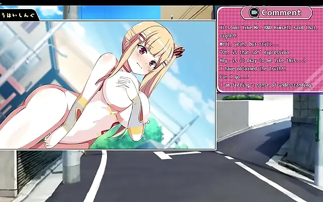 Beneath the enchanted sky a magical girl toys with her fate in a wild outdoor gangbang