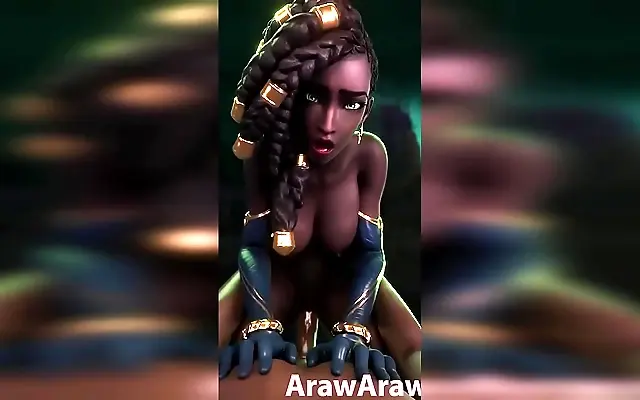 Frenzied 3D encounter with Senna the seductive hentai girlfriend