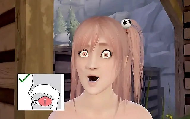 On all fours she moans as 3D hentai fantasy unfolds with big-tits betrayal