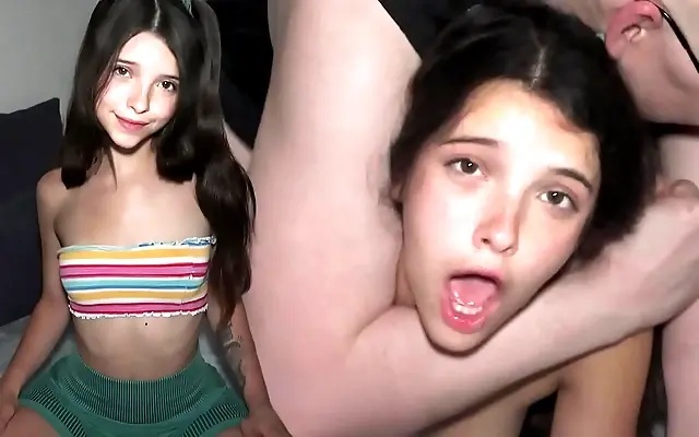 Doggystyle Fuck Buddies Get Balls Deep in Tight Teen Pussy