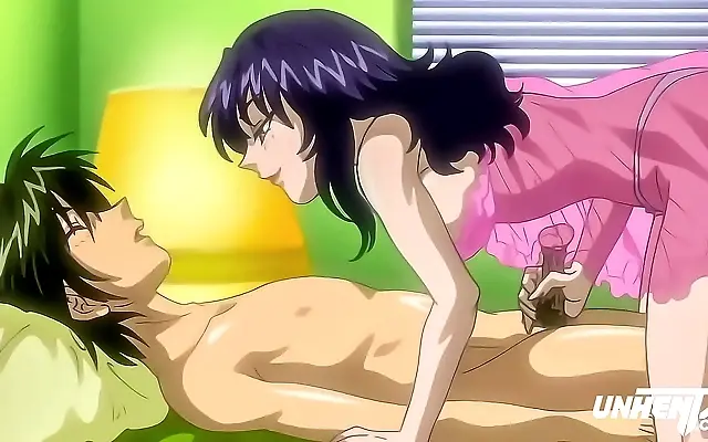 POV Style My Busty Step Aunt Wakes Me Up for Hot Uncensored Hentai Sex