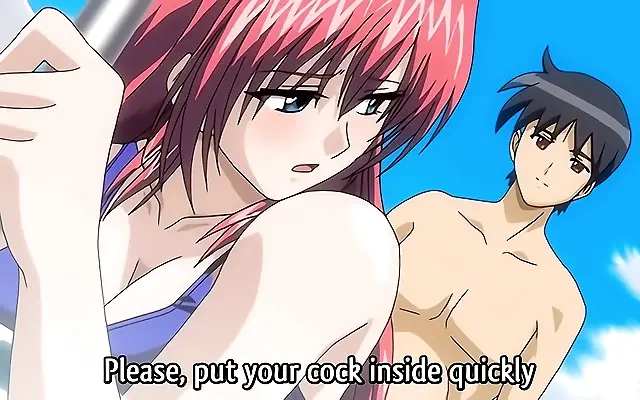 Against the pool wall she whispers for more in hot uncensored anime taboo